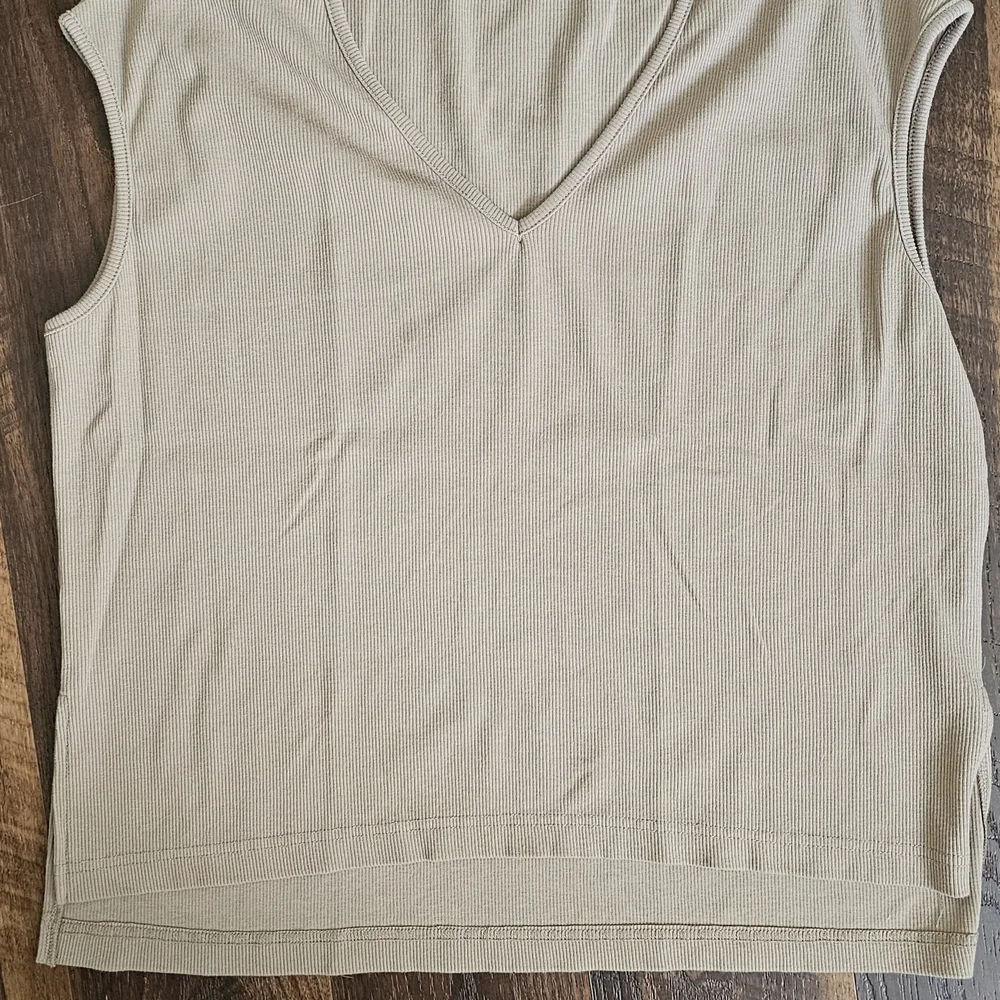 Tan Ribbed Lounge Set - Picture 3 of 4